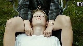 Teenagers Masturbate by Peeking Through the Window at MILF's Sex