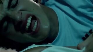 Pervy Boy Jerk Off on Sister Tits While She Sleeps