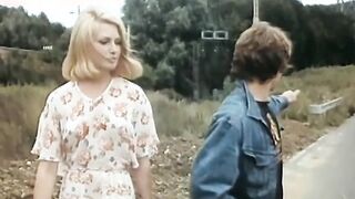 Explicit Classic Movie. Blowjob from a Stranger- Girl on the Road