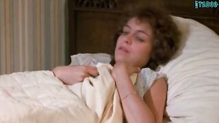 The boy saw his sleeping nanny's nipples