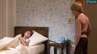 The boy saw his sleeping nanny's nipples