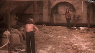Naked Older Woman and Innocent Young Boy in the Hayloft (Not Sex Scene)