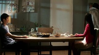 Full Frontal Striptease During Couples Lunch