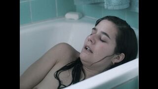 Drunk Teen Girl Exposes Her Small Tits in Front of an Old Man at a Bar. Asta Kamma August