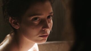 A man harasses a teenage girl in a locker room. Explicit Nudity. My Brilliant Friend (2018)  Margherita Mazzucco