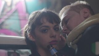 A guy puts a bottle in a teenage girl's mouth and makes her suck. Denise (2017) Gaya Carbini