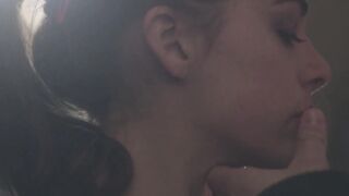 A guy puts a bottle in a teenage girl's mouth and makes her suck. Denise (2017) Gaya Carbini