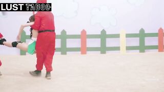 Forced Porn Show. Adult Parody - SQUIRT GAME