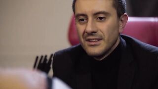 Explicit fetish scene. Chopsticks in a beauty's ass