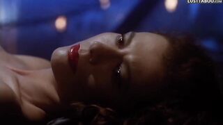 The rapist forces the actress to undress and ties her up. Forced movie scene (IT)