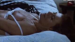 The rapist forces the actress to undress and ties her up. Forced movie scene (IT)