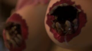 Keep Chambers, Carrie Overgaard topless - Piranha Women (2022) horror nude