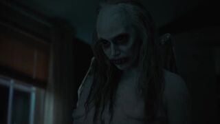 Charlotte Stickles topless - The Shade (2023) Horror Scene - Nudity Monster