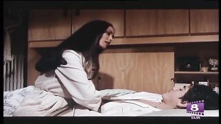 Handjob movie scene. A young female pleases a boy