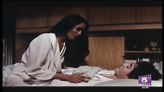 Handjob movie scene. A young female pleases a boy