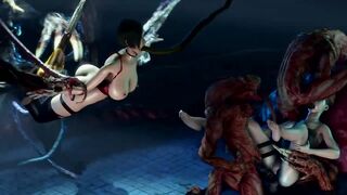 Resident Evil porn 3D. Ada Wong  34 rule - monster sex
