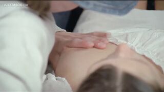 A 20-year-old brother punishes his young cousin on the beach