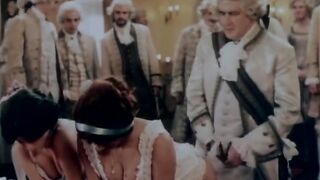 The old count checks the girls' virginity for the lustful queen