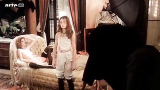 Pretty Baby. Mature woman and young girl. Uncut retro movie scenes