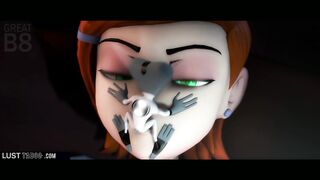 Rule34 Cartoon taboo gwen tennyson. Aliens XXX. Blowjob animation