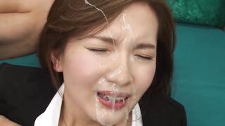 Japanese forced and cumshots public scenes. JAV, metro, uncensored, taboo video, public, gang bang