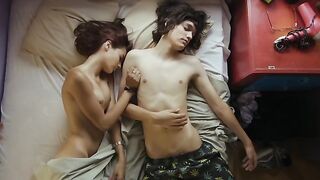 Explicit movie scenes. Uncensored nudity and sex episodes featuring male and female