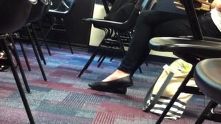 Taboo sex - Candid Feet Classics April 2015 Dangling Shoeplay Flats Asian porn
