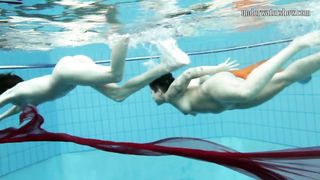 Beauty Nudity Pool - Underwatershow Naked Show