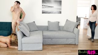 Bratty Sis - Step Brother Fucks Step Sister right next to Mom! (Funny Taboo Sex)