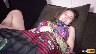 Step Sister Gets a Powerful Volley of Cum in the Face in the Morning - POV