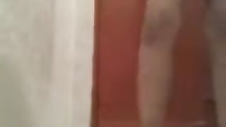 Step Sister Masturbating in Bathroom Step Brother Watching from Door Hole .